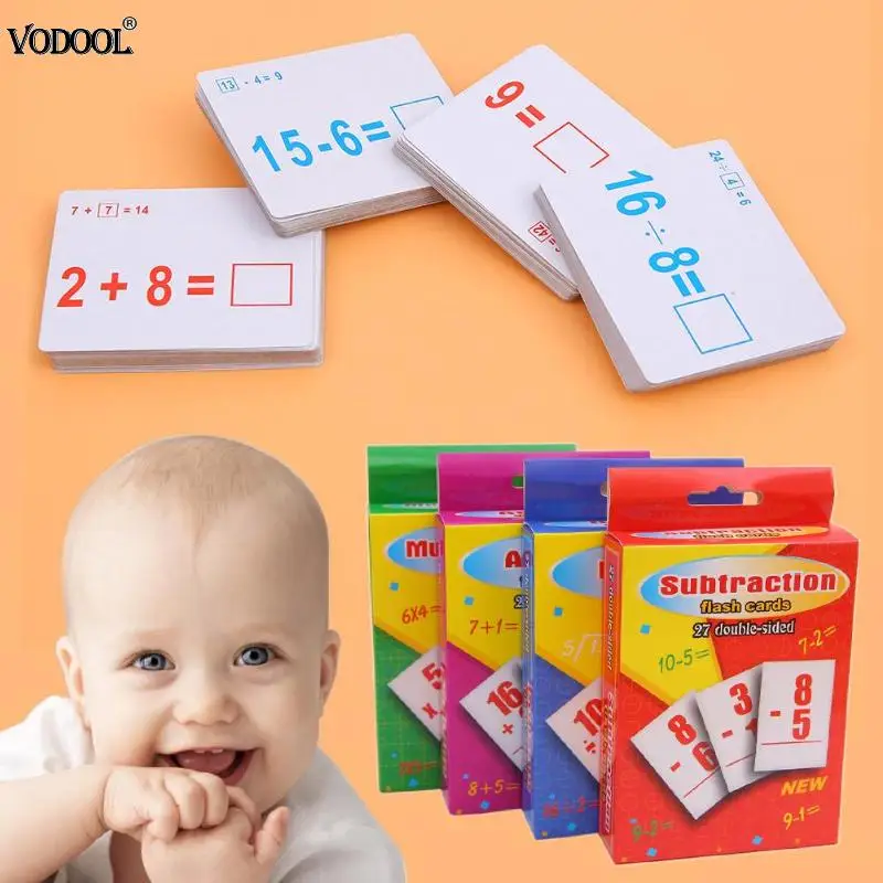 

Kids Reusable Mathematics Teaching Cards Preschool Games Educational Toys Teaching Resource Early Education Cards Tool School