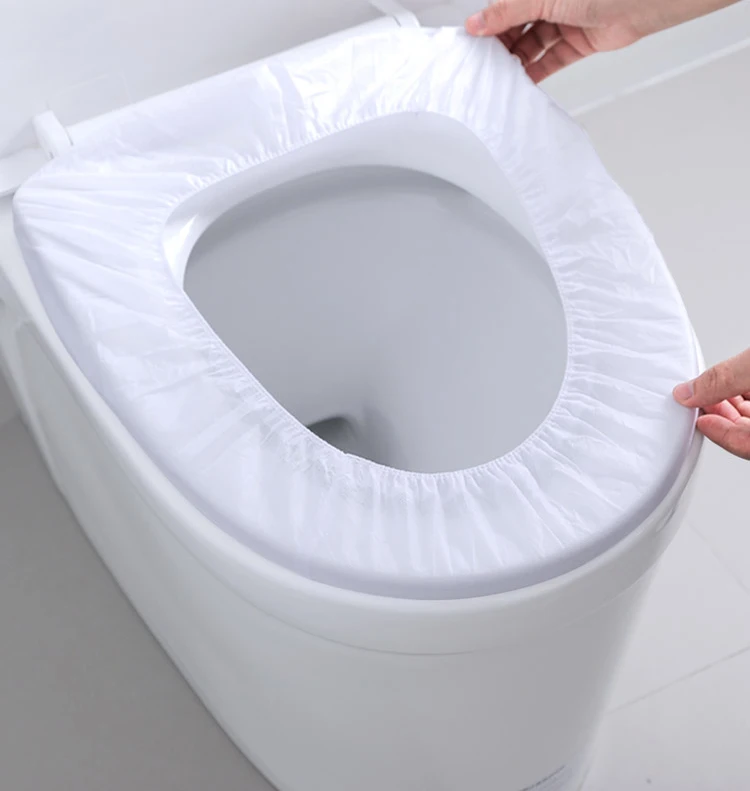 20x Camping Traveling Woven Toilet Seat Cover Protection Hygiene Public Outing 