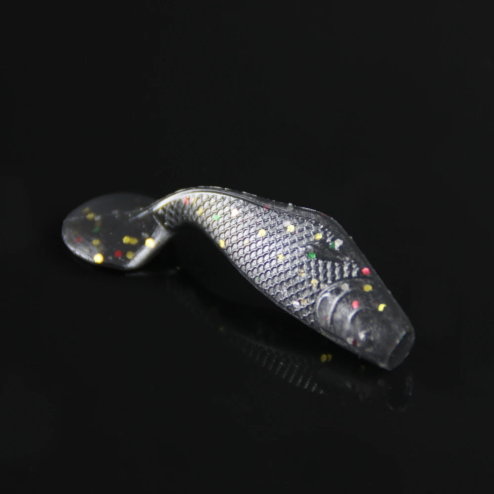 Spinpoler 50pcsLot Soft Fishing Lure Swimbait 50mm1.6g Magic Lures Carp Fishing Tackle Soft Shad Bait Worm Isca Artificial  (10)