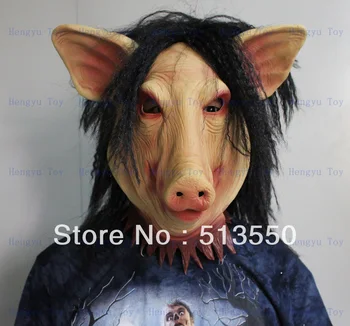 

Pig Economy Mask Costume Accessory Adult Mens Saw Scary Horror Movie Halloween