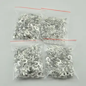 

200PCS SNB1.25-6 Furcate naked terminal Non-insulated fork terminal connector