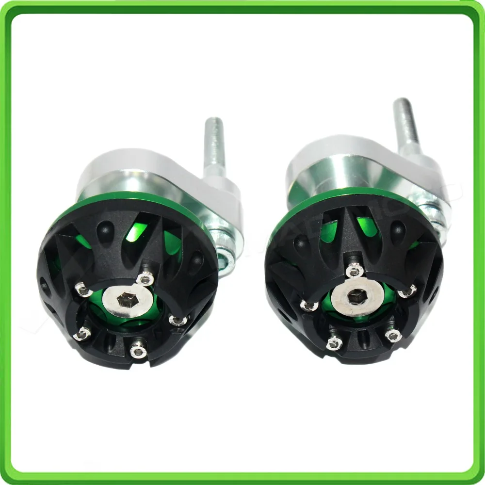 Delrin Frame Sliders For 2008-2009 Yamaha YZF-R6 – Carbon Look Crash Protectors, Easy Mount 6 thumbnail image