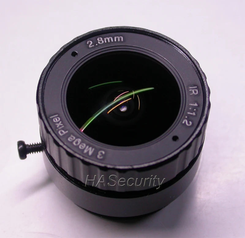 2,8 мм CS mount 3.0MP 1/2. " F1.2 объектив для камеры видеонаблюдения