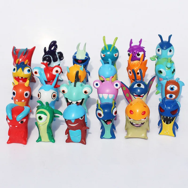 

24pcs/set Free Shipping Cartoon Mini Slugterra PVC Action Figures Toys Model Dolls For Children