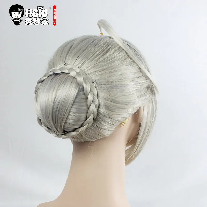 HSIU новый высококачественный Сабер артурия Пендрагон Косплей парик из Fate Costume Play