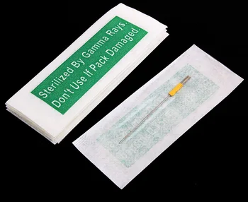 

YILONG 5F 100pcs/lot Makeup Eyebrow Needles Sterilized Permanent Makeup Needles Tattoo Needle