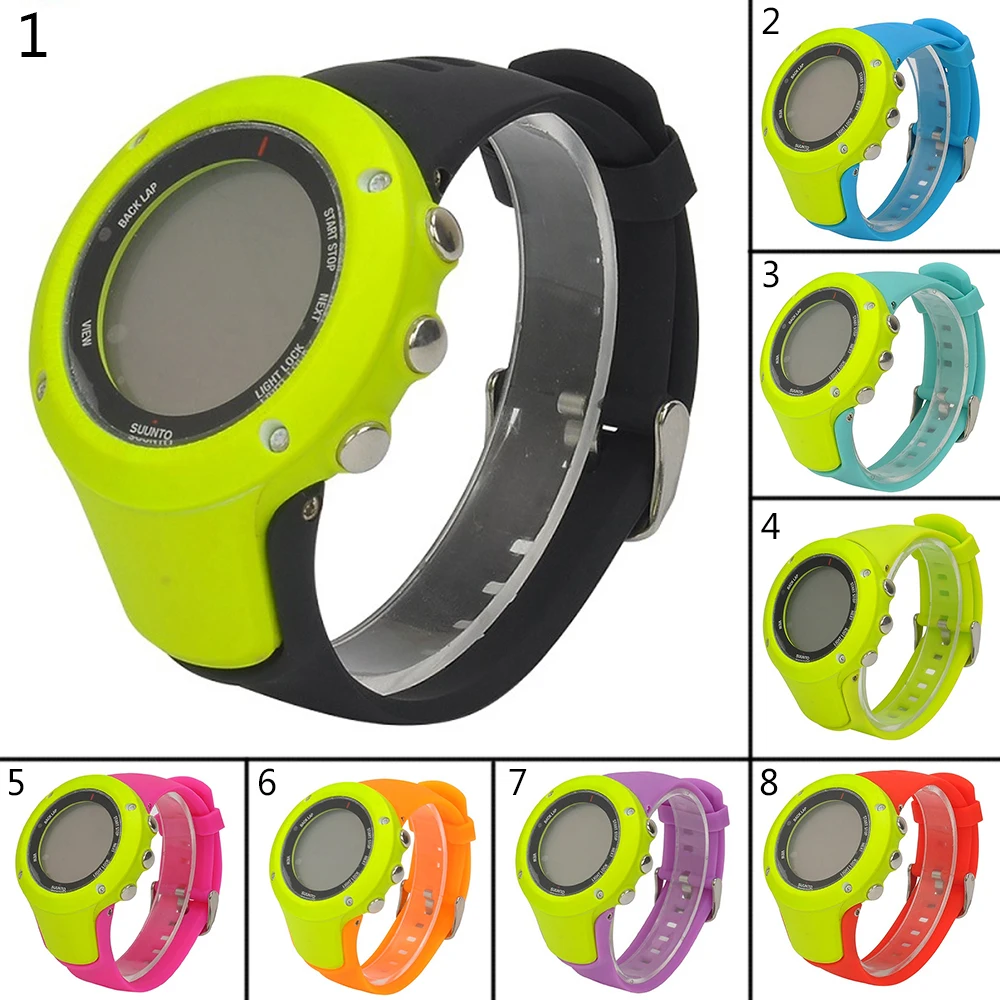 

Watch Brand for Suunto Ambit 1 Ambit 2 Ambit 3 Universal Replacement Sport Silicone Strap for Sunnto Ambit, One Size Fits All