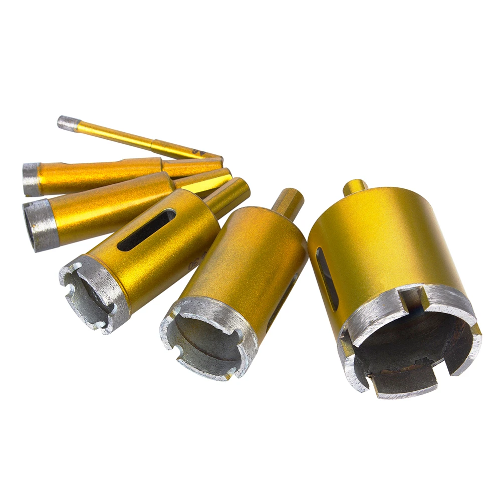 6Pcs 6/14/20/30/35/50mm Diamond Drill Bit Sets Marble Granite Stone