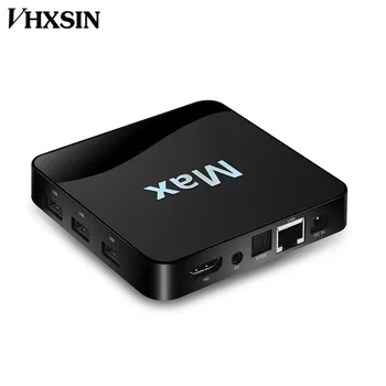 

VHXSIN 10PCS/LOT T96 Max Android 9.0 TV BOX S905X2 Quad core 2G/4G 16G/32G 64G Set Top Box HD