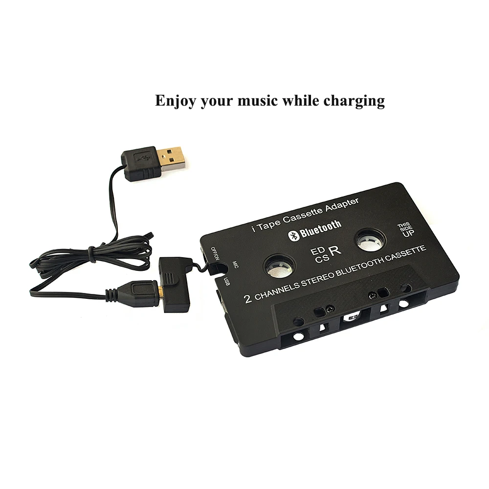 Adaptateur cassette iTape pour voiture Bluetooth fonctionne pendant le  chargement Bluetooth TF+EDR Adaptateur récepteur audio stéréo pour  cassettes de voiture : : High-tech
