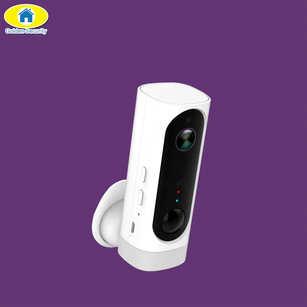 

IP Camera 720P HD Wire-Free 3000mA Rechargeable Battery PIR Motion Camera Night Vision WiFi Wireless Camera Home Security