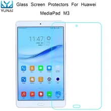 YUNAI 9H Tempered Glass for Huawei MediaPad M3 Thin HD Clear Explosion-proof New 8.4 Inch Tablet Screen Protector Guard Film