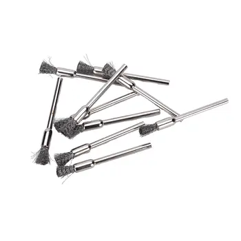 

JETTING 10pcs 5mm Brass Wire Wheel Brushes For Grinder Rotary Tool Dremel Accessories