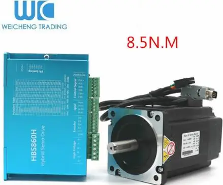 NEMA 23 ЧПУ наборы микро шаговый драйвер AC24V-50V 2 фазы легкий шаговый двигатель 1,2 нм 1,8 градусов 3A для гравировального станка с ЧПУ