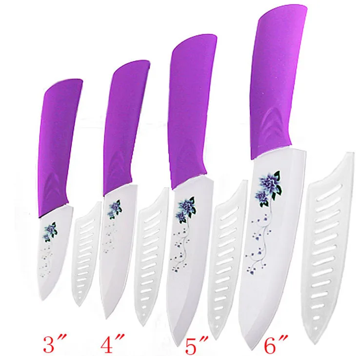 Global quality 3" 4" 5" 6" inch kitchen knives ceramic knife set with
