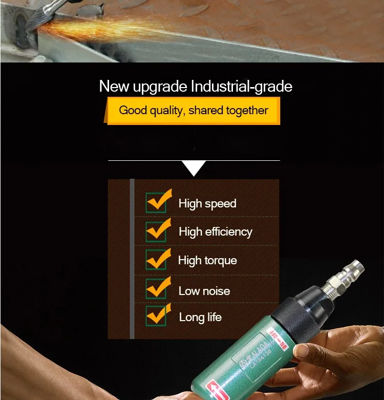 LAOA High Torque and Long Life Industrial Grade Pneumatic Grinder Air Die Grinders Sander Ponceuse Grinding Tools