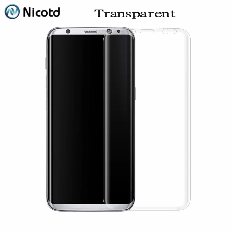 Transparent 3D изогнутое закаленное стекло для samsung Galaxy S7 Edge защита экрана полное покрытие Защитная пленка для Galaxy S8 plus s7edge - Цвет: Transparent