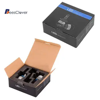 

BEESCLOVER Pack of2 COB LED Auto Car Headlight 40W 10000LM All InOne Car LED Headlights Bulb Fog Light White 6000K Head Lamp