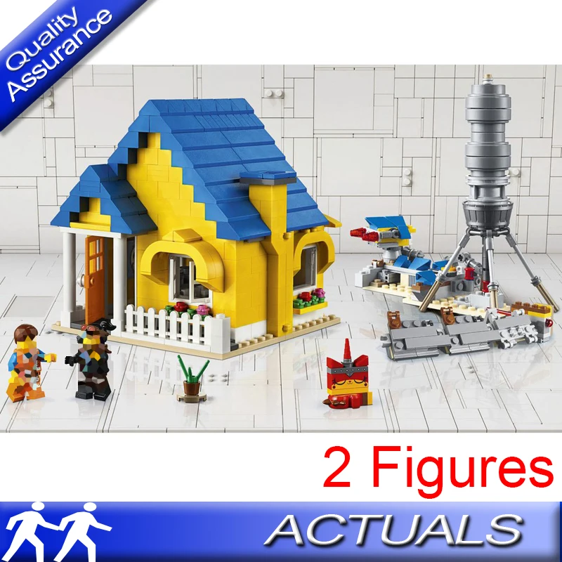 

NEW 45010 Emmet Dream House Rescue Rocket Building Blocks Compatible with Lego 70831 Movie House Architecture Toys Boy DIY