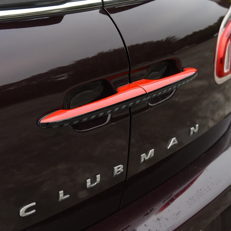 

Car Luggage Door handle decoration Sticker Trunk handle protection cover For BMW MINI Cooper S JCW F54 clubman car styling decal
