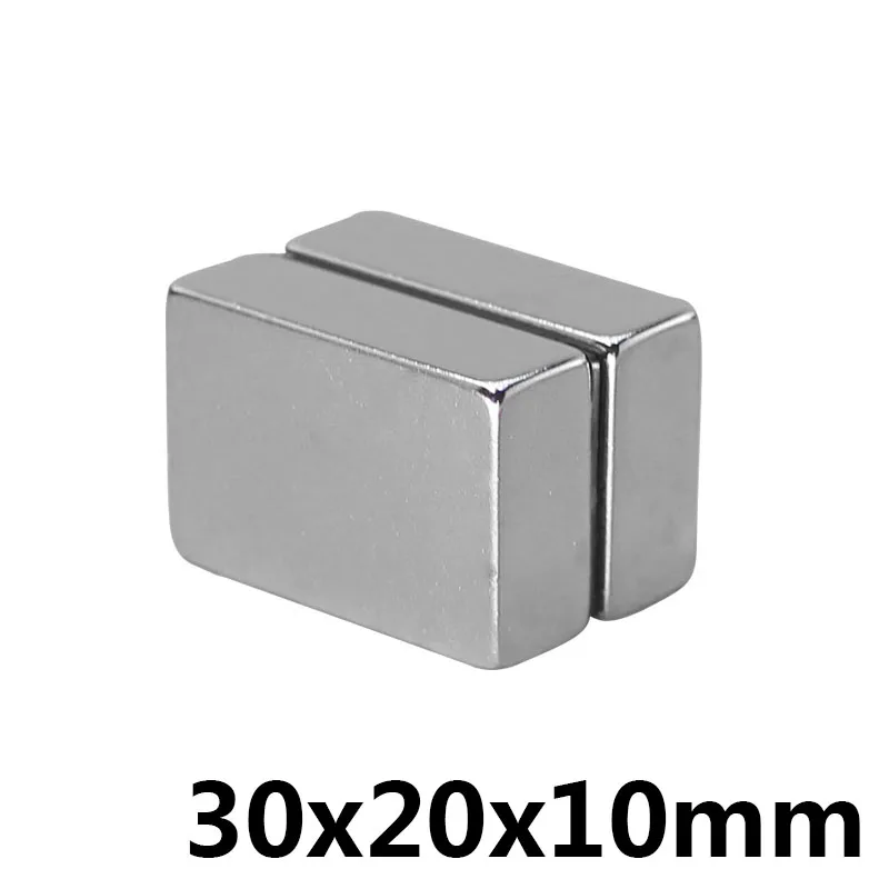 1pcs 30 x 20 10 mm N35 Super Strong Small 30*20*10mm Neodymium Magnets Rare Earth Powerful Magnet | Обустройство дома