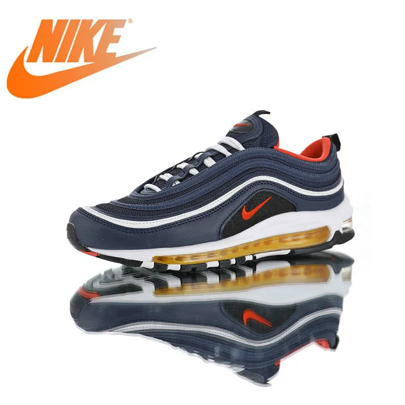 

Original Nike Air Max 97 "Midnight Navy" Men Running Shoes Sneakers Outdoor Comfortable Breathable Sports Shoes 2109 New Arrival