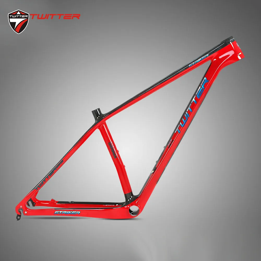 Best Twitter STRIKERpro MTB Carbon Frame Ultralight Mountain Bicycle Frames XC Lever Cable Internal Routing Disc Brake ESP UV Laser