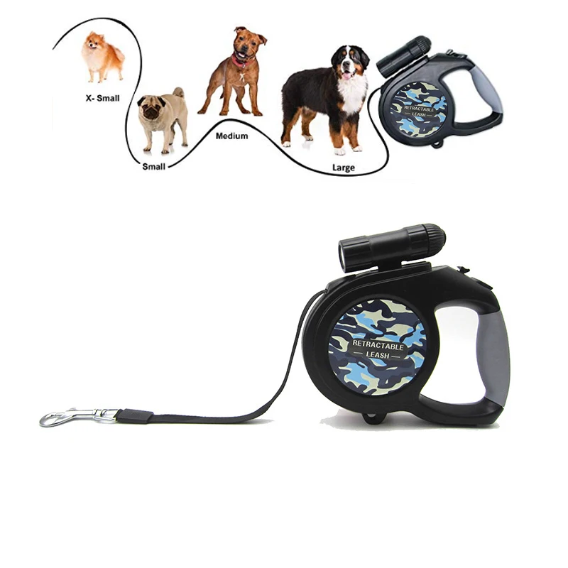 

Dog Leash Automatic Retractable Leash with Light for Large Medium Dogs 5/8m Pet Accessories WXV Sale