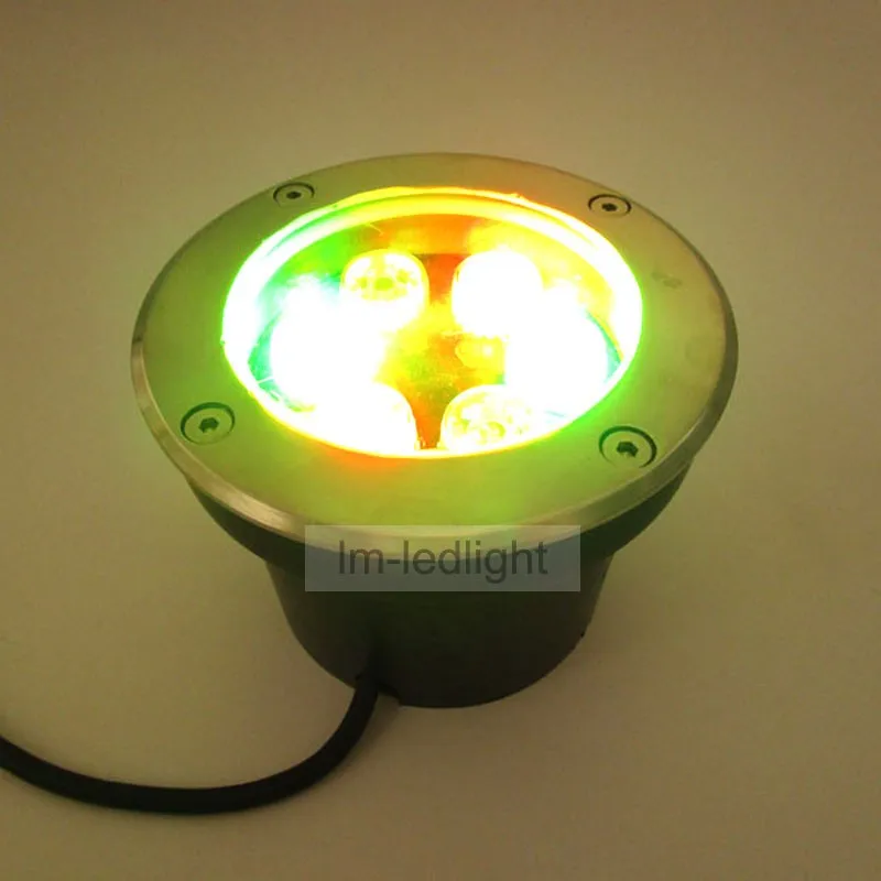 

LED underground light 6W 85~265V dia150mm IP67 waterproof garden spot light warm / netural / pure white RGB free ship 4pcs