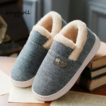 WHOHOLL Women Winter Warm Fur Slippers men Slippers Cotton Sheep Lovers Home Slippers Indoor Plush Size House Shoes Woman women winter warm ful shoes house woman slippers cotton sheep lovers home slippers indoor plush size house shoes woman wholesale