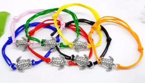 

Free Ship 10pcs String Sea Turtles Lucky Red Cord Adjustable Bracelets HOT
