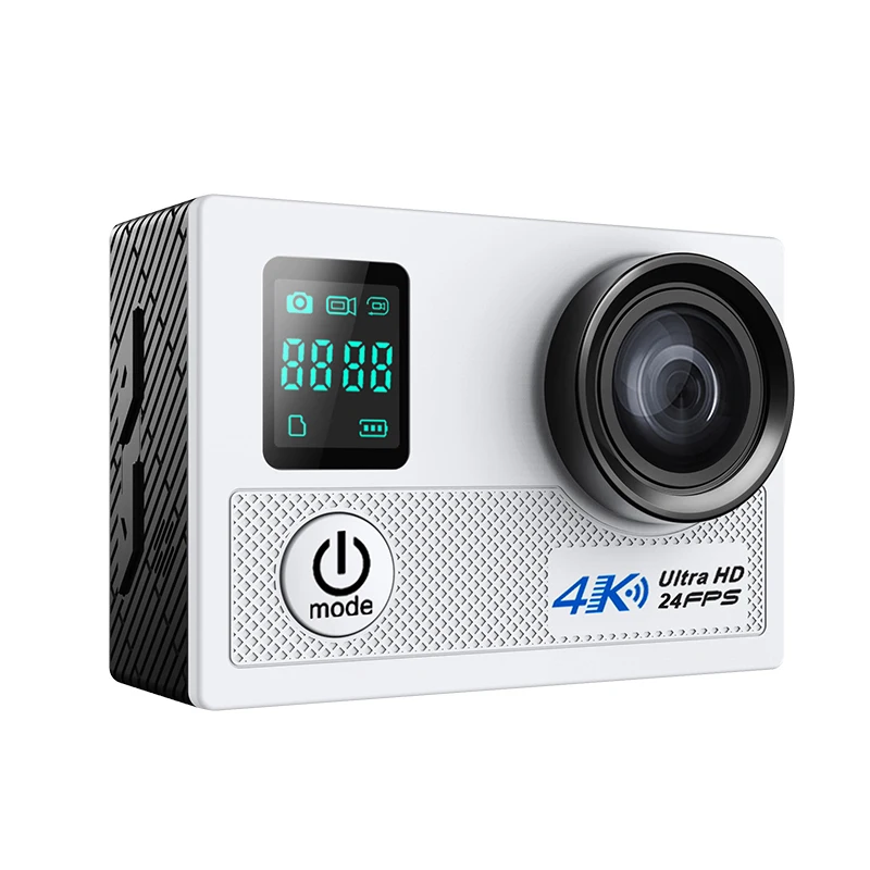 170 Degree Wide View Angle WiFi Action Camera With Allwinner Action Camera N5B 2 Inches 4K Ultra HD Double Screen