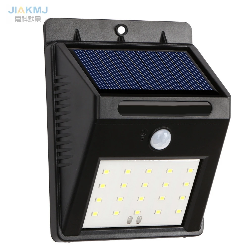 

20 LEDS Solar Powered Solar Light Waterproof IP65 Sense Light Infrared Sensors Lamp Outdoor Fence Garden Pathway Wall Light