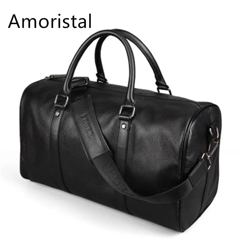 

Travel Storage Bag Men's Leather Large-capacity Handbag Business Travel Bag Men's Travel Short-haul Trips Bag E006