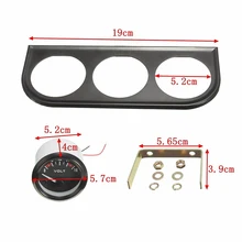 " 52 мм Автомобильный тройной Манометр 3 в 1 ABS вольтметр датчик температуры воды Датчик давления масла комплект