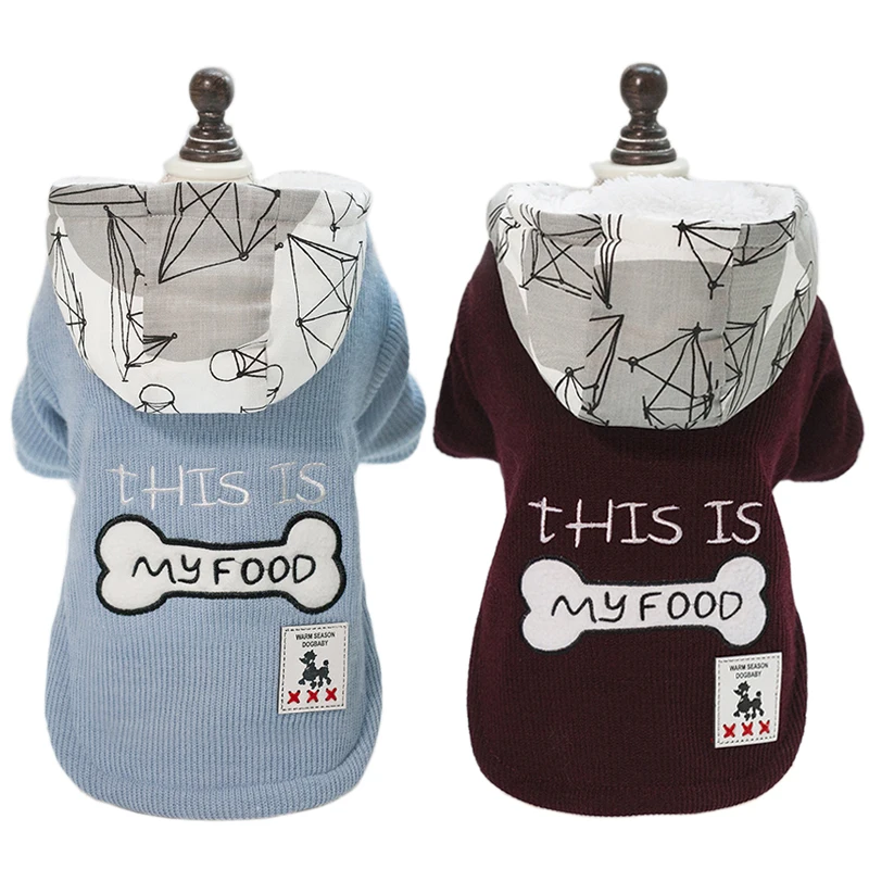 

Cute Dog Clothes for Small Dogs Cats Autumn/Winter Thicken Warm Puppy Pet Cat Coat Dog Jackets Chihuahua Pug Clothing Hoodies