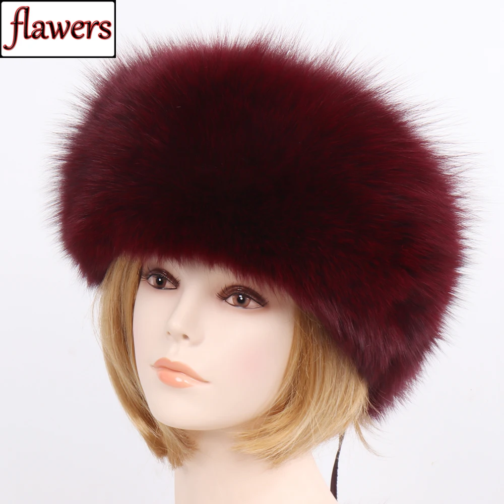 

2019 Women Winter Natural Real Fox Fur Hat 100% Real Fox Fur Cap Quality Russia Warm Real Fox Fur Caps Real Fox Fur Bomber Hats