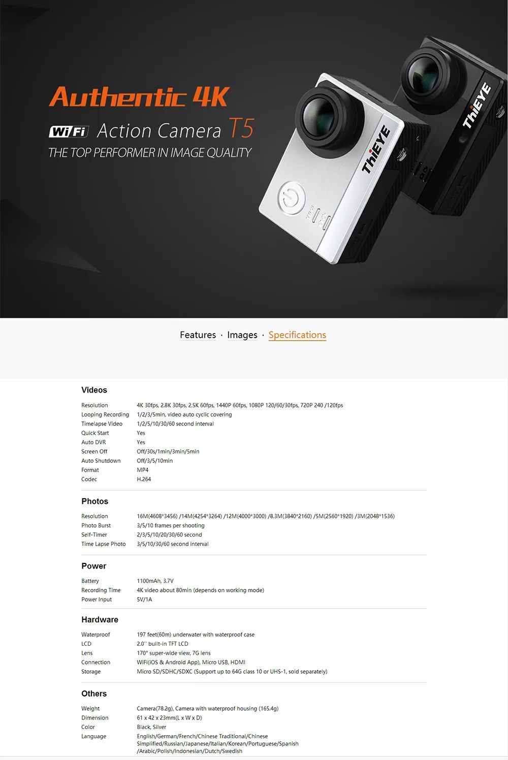 ThiEYE Action Camera