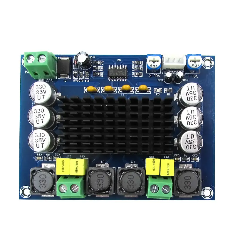 

XZHONGX NEW XH-M543 high power digital power amplifier board TPA3116D2 audio amplifier module Dual channel 2*120W
