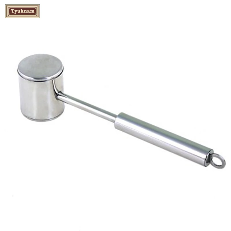 Buy Meat Hammer Mallet Tenderizer Stainless Steel Beef Pork Chicken Beater Kitchen Hammer Double Sided Knock Meat