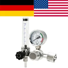 1 шт. аргон CO2 газовый измеритель давления Регулятор металлический MIG сварочный прибор 0-25 МПа аргоновый регулятор G5/8 valvula
