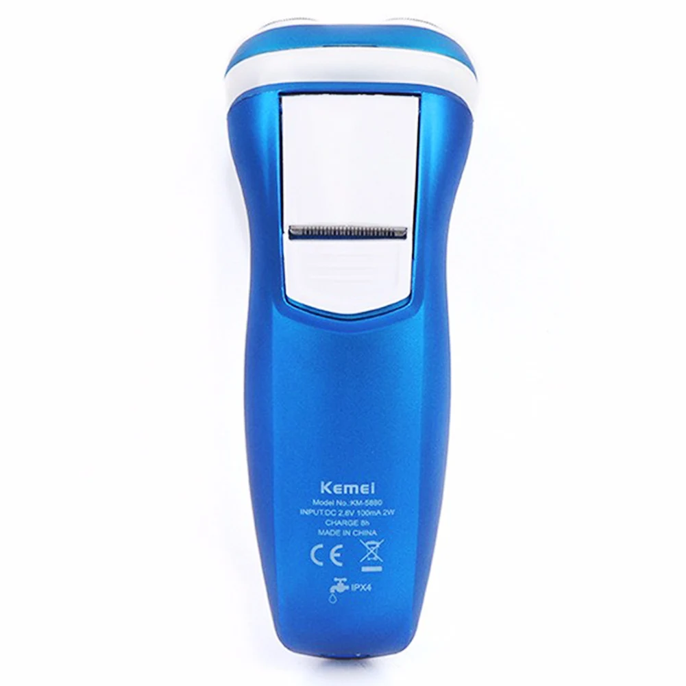 

KEMEI KM-5880 Rechargeable Electric Shaver Triple Blade Electric Shaving Razor Men Face Care 3D Floating Shaver drop Shipping