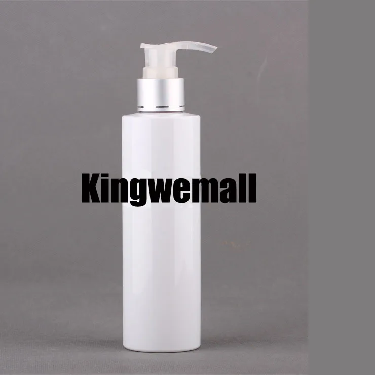Wholesale 300pcs/lot Capacity 200ml Empty PET White Lotion Shampoo