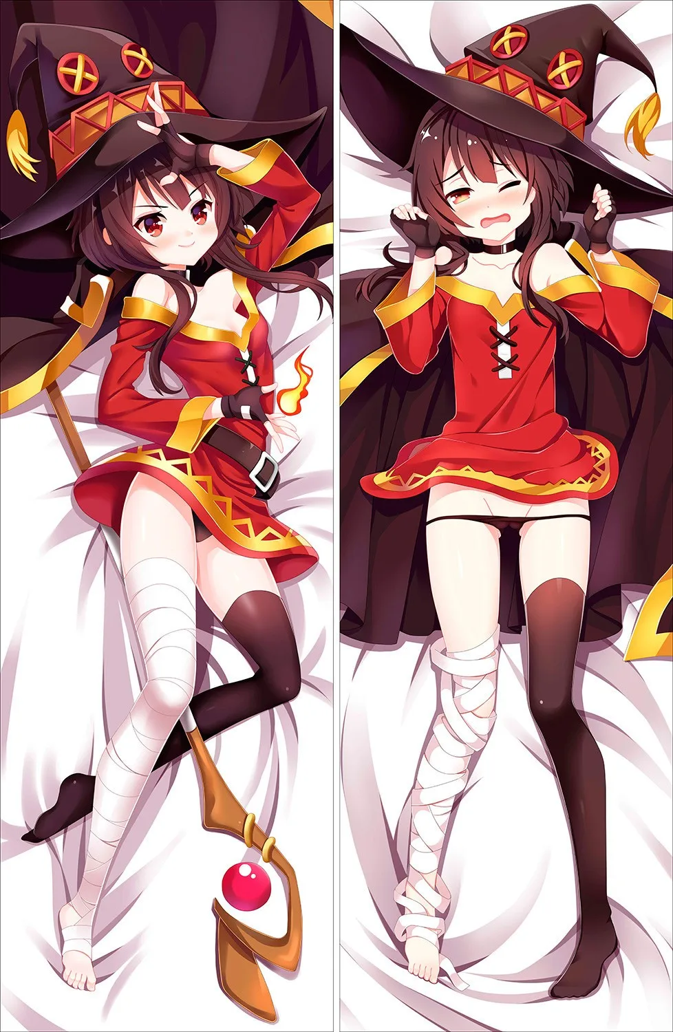 Japan Anime KonoSuba God's Blessing on This Wonderful World! Megumin Anime Girl Hugging Body Pillow Case Cover