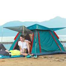 New Outdoors Camping Tent Large Space 3-4Persons Automatic Speed Open Throwing Pop Up Windproof Rainproof Travel Family Tents New Outdoors Camping Tent Large Space 3-4Persons Automatic Speed Open Throwing Pop Up Windproof Rainproof Travel Family Tents