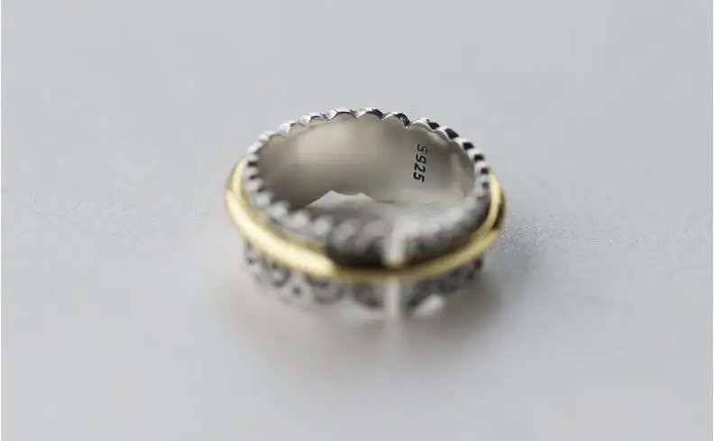 Личность темперамент изысканный 925 пробы серебряные ювелирные изделия тайское серебряное ружье женский тугой обруч Рифма кольцо облака SR240