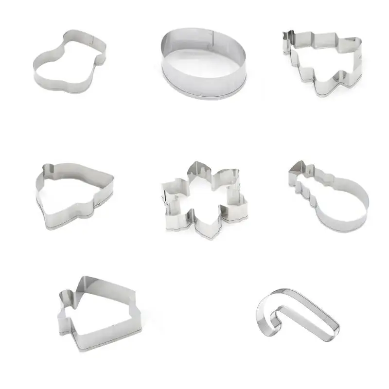 

14pcs Stainless Steel Christmas Molds Mould Biscuit Cutting Baking Tools