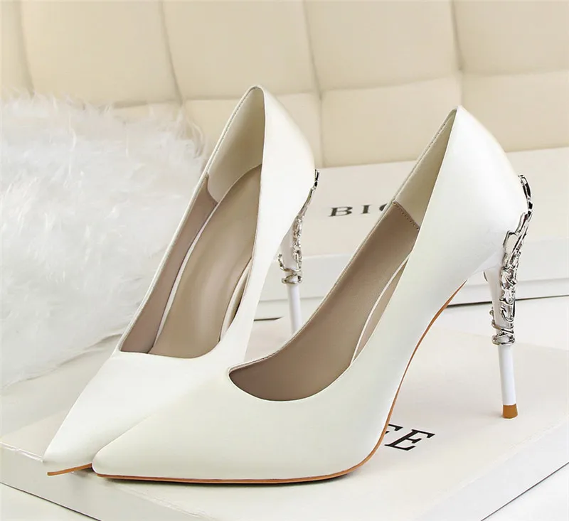 bridal shoes wedding shoes woman gold high heels pointed toe pumps women shoes high heel ladies shoes zapatos de novia