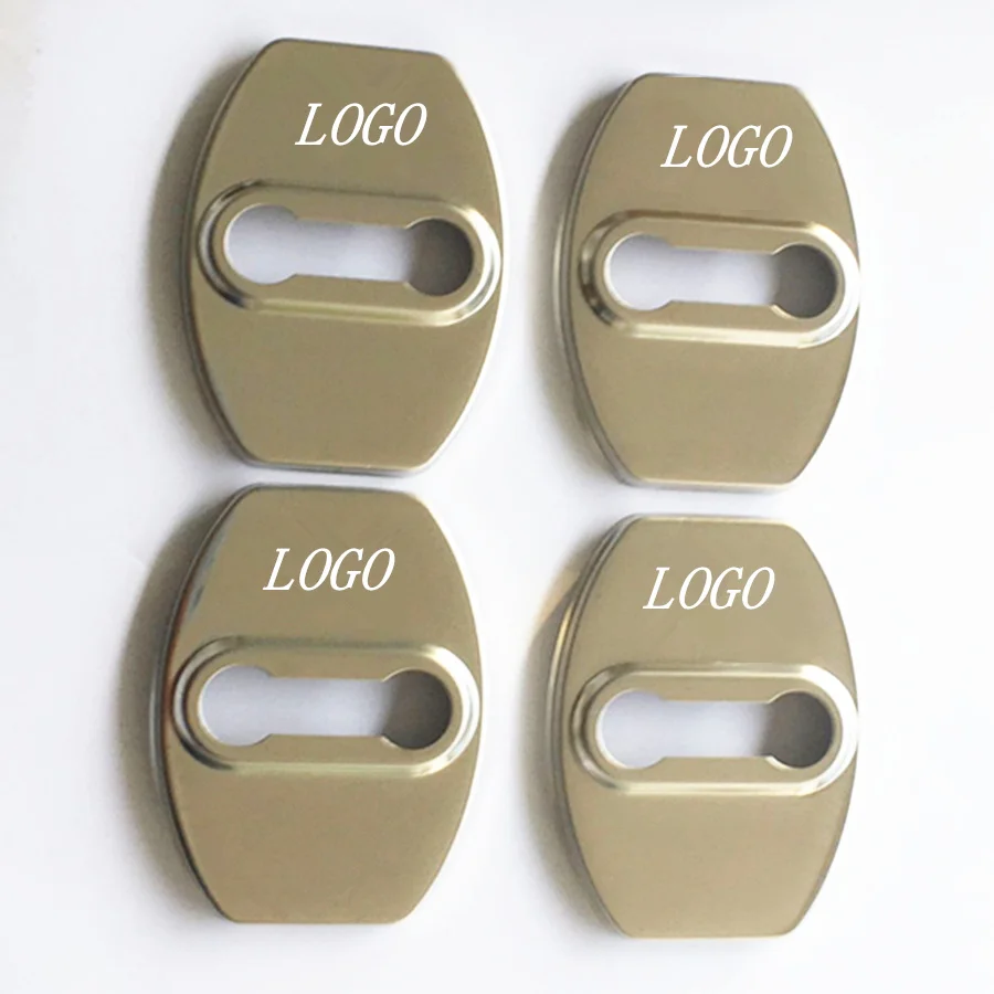 4Pcs Auto Car DoorLock Door Lock Anti Rust Protective Cover With 3M Fit