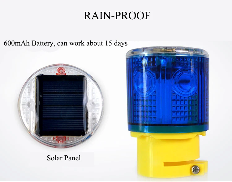 Защита от дождя оптический контроль светодиодный без переключателя Солнечный Предупреждение сигнальная лампа светильник безопасности Сигнал маяка для аварийной ситуации движения сигнальная лампа, светодиодный